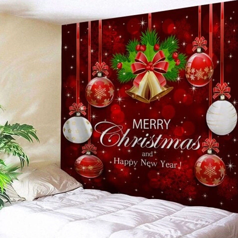 По индивидуальному заказу, Рождественская тема настенный гобелен рождества декор стен год дома украшения для праздника вечерние Декор 200x150 см Коврик для йоги