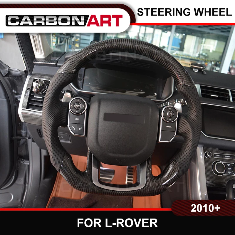 Рулевое колесо из углеродного волокна для Land rover для range rover sport для обнаружения для Evoque land 2013 индивидуальный дизайн