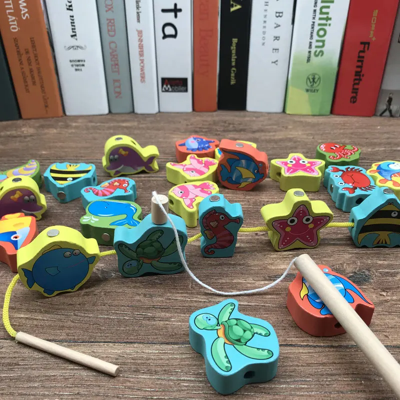 

Multi-functional Large Size Oceans Animal Beaded Bracelet Stereo Fishing Building Blocks-in-Special Offer CHILDREN'S Toy Gift