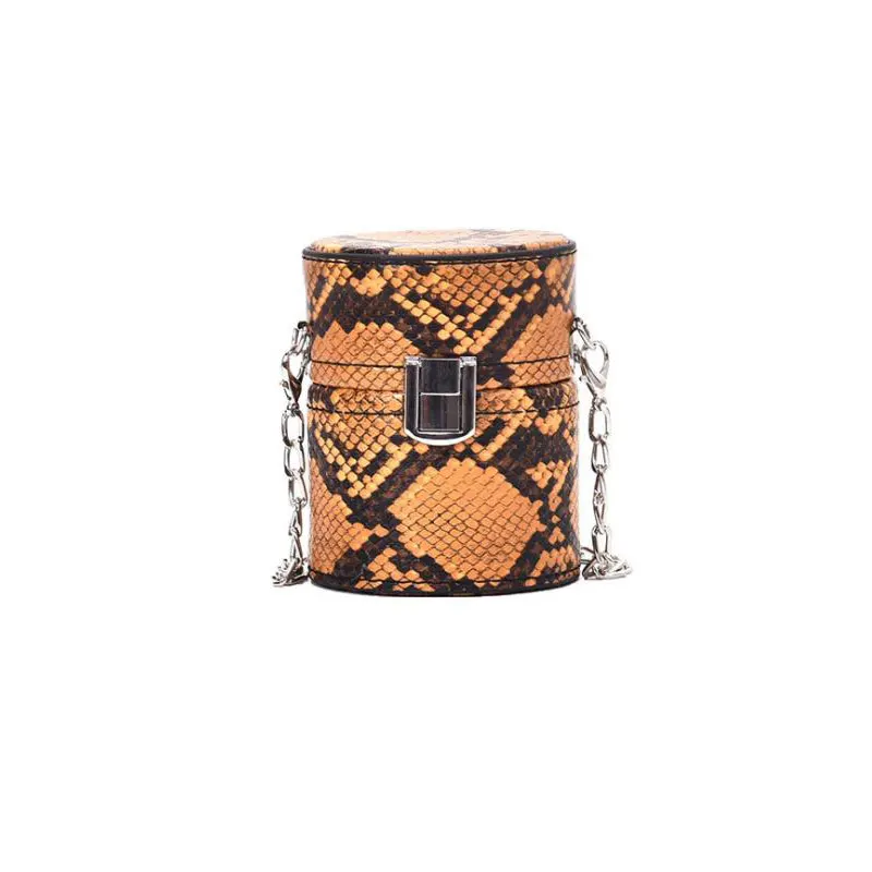 

Fashion Brand Leater Purse Women Snake Patterns Chain Shoulder Bags Mini Bucket Wallets Cards Holder Drop Shipping