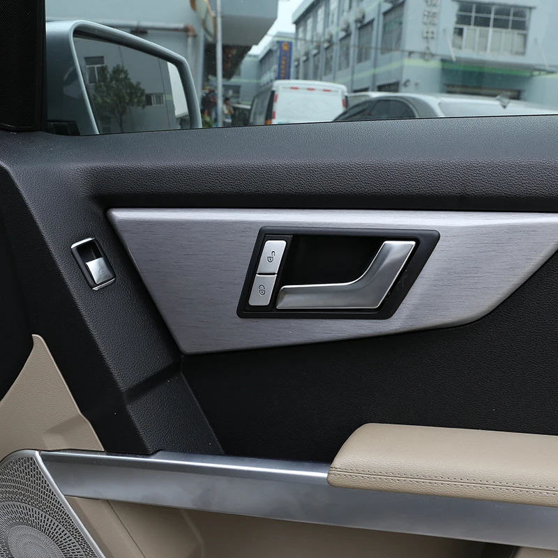 Алюминиевый сплав для Mercedes Benz GLK Class GLS GLE ML320 400 450 дверной замок сиденья Кнопка памяти декоративные наклейки автомобильные аксессуары