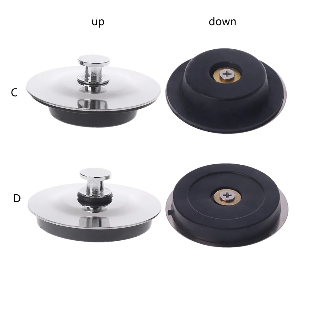 Bath Tub Sink Floor Drain Plug Water Stopper Tool Stainless Steel Rubber For Kitchen Laundry Bathroom shower water stopper drain stopper basin drain stopper silicone drain stopper bathroom sink stopper bathroom sink plug washbasin drain plug