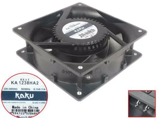 

Вентилятор охлаждения сервера Kaku KA1238HA2, 240 В переменного тока, 60 Гц, 120x120x38 мм