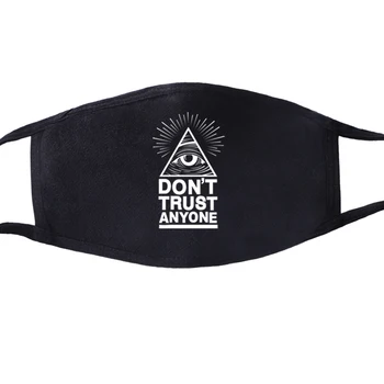 

Print Hip Hop Mask Simple Masque Unisex Black Cycling Anti-dust Breathable Earloop Face Mouth Face Mask Warm Mask