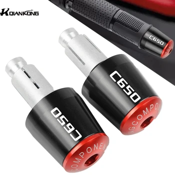 

C650 LOGO CNC Motorcycle scootere Hand Bar End Handlebar Handle Grips For BMW C650 C 650 2012 2013 2014 2015 2016 2017 2018 2019