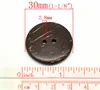 13-50mm 2 Holes Brown Coconut Shell Sewing Buttons Round Button For Clothing Scrapbooking Garment DIY Crafts Sewing Accessories 5