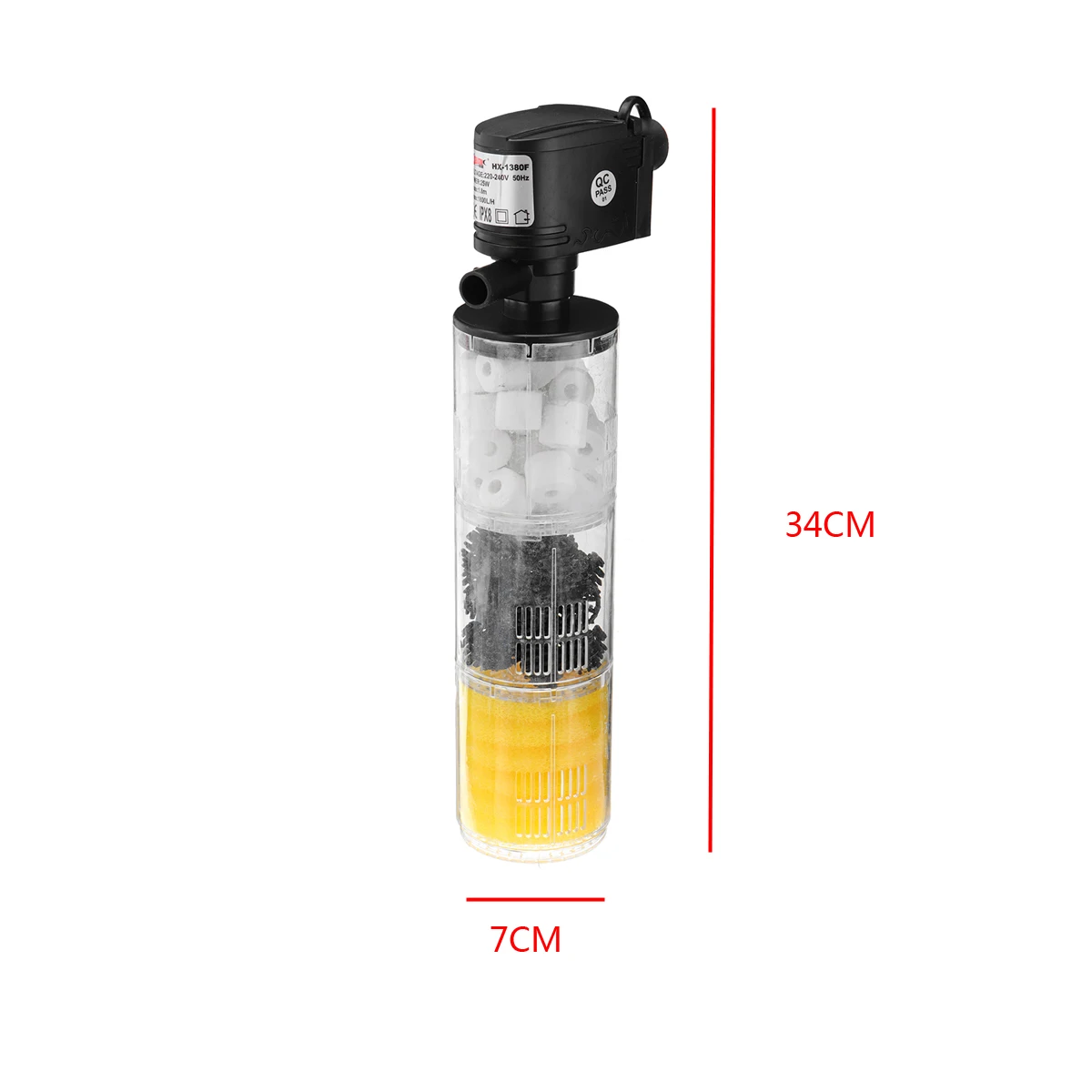 3 в 1 аквариум фильтр 4 слоев фильтр для аквариума, внутренний фильтр аквариумным насосом для воздушный насос увеличение кислорода