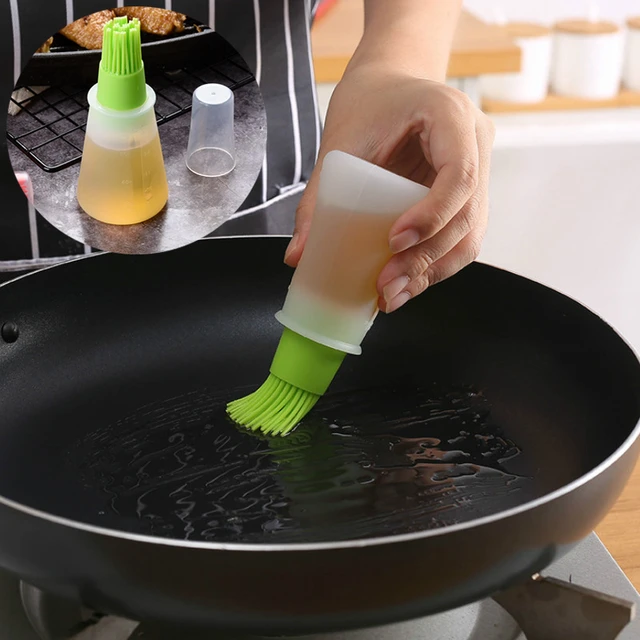 Heat Resistant Baking Basting Brushes Silicone Bbq Grill Oil Bottle Brush  Barbecue Pastry Sauce Oil Brush Kitchen Accessories - AliExpress