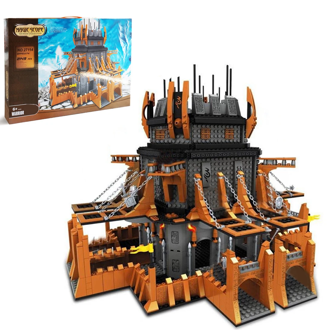 

2149Pcs MOC City Views Construction Bricks Toy Small Particle Building Block Model Kit Stem Toy Gift