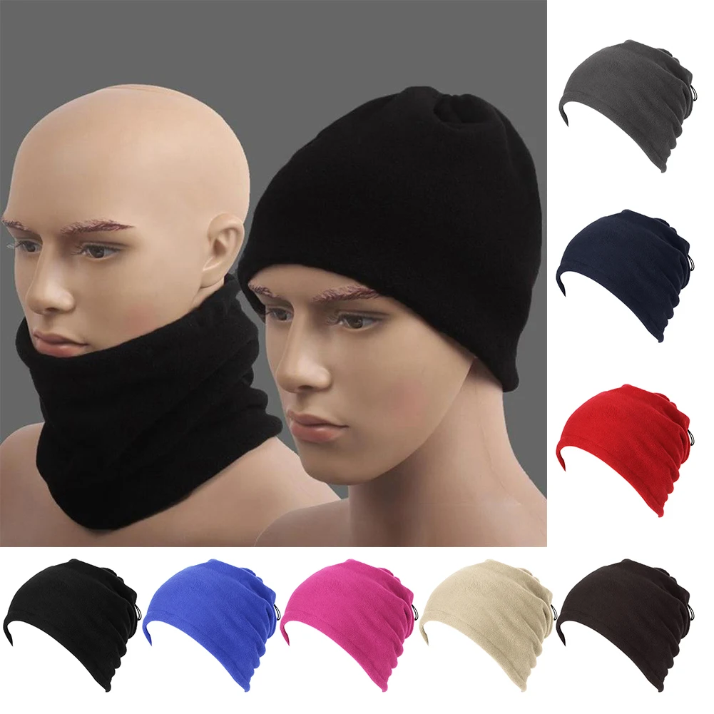 Warm Face Mask Solid Color Outdoor Cycling Sport Neck Gaiter Breathable Balaclava Scarf Hat