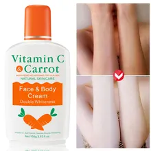 

Vitamin C Carrot Bleaching Facial Body Cream Skin Whitening Moisturizing Body Lotion Skin Brightening Cream