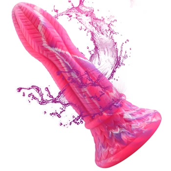 Drop Shipping Tentacle Silicone Dildo 26CM Flexible Snake Dildo with Strong Suction Cup Adult Sex Toy for Women Rose Penis 4