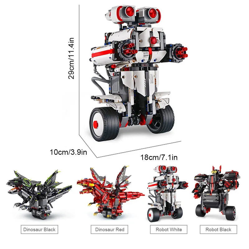Баланс Программирование умный робот модель игрушки Платина составное здание Конструкторы для раннего образования обучающие игрушки