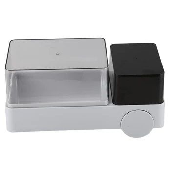 

Toilet Punch Free Paper Roll Holder Waterproof Bathroom Tissue Box with Garbage Bag Easy Install