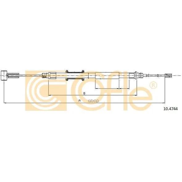 Трос Стояночного Тормоза Задн Citroen Jumper(Iii) All 30-33-35mod 06- Cofle арт. 10.4744