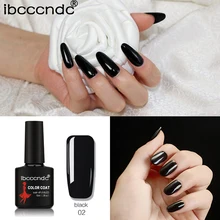 Ibcccndc 10 мл чистый черный гель лак для ногтей 80 цветов УФ-гель для ногтей стойкий маникюр гель лак 1-30