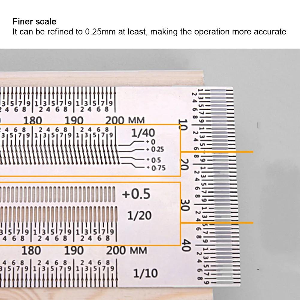 Плотник линейка ручной правый угол практичный из дерева Рабочая прочная прямая линия Сталь Измерения маркировка с отверстиями Градуированный