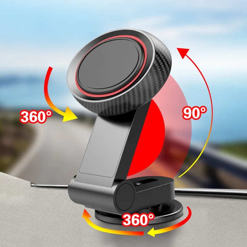 FONKEN Phone Car Holder Folding Magnetic Holder 360 Degree Instrument Desk Paste Bracket Smartphone Gps Magnet Stands FONKEN Phone Car Holder Folding Magnetic Holder 360 Degree Instrument Desk Paste Bracket Smartphone Gps Magnet Stands