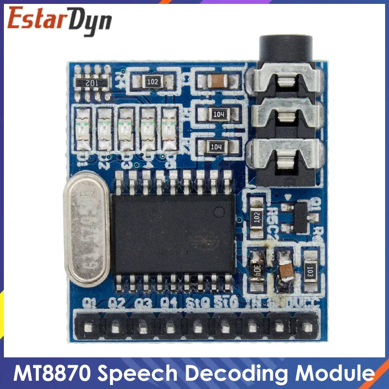 Модуль телефона MT8870 DTMF декодирование речи голосовая плата светодиодный