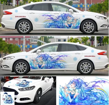 

LEFT SIDE Customized Cartoon Anim Sticker Body Scratch Waterproof Car Sticker Decoration Car Modification Sticker