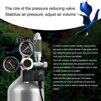 

Reducer Accessories Practical Bubble Counter High Accuracy Solenoid Dual Gauge CO2 System Pressure Regulator Aquarium Tool