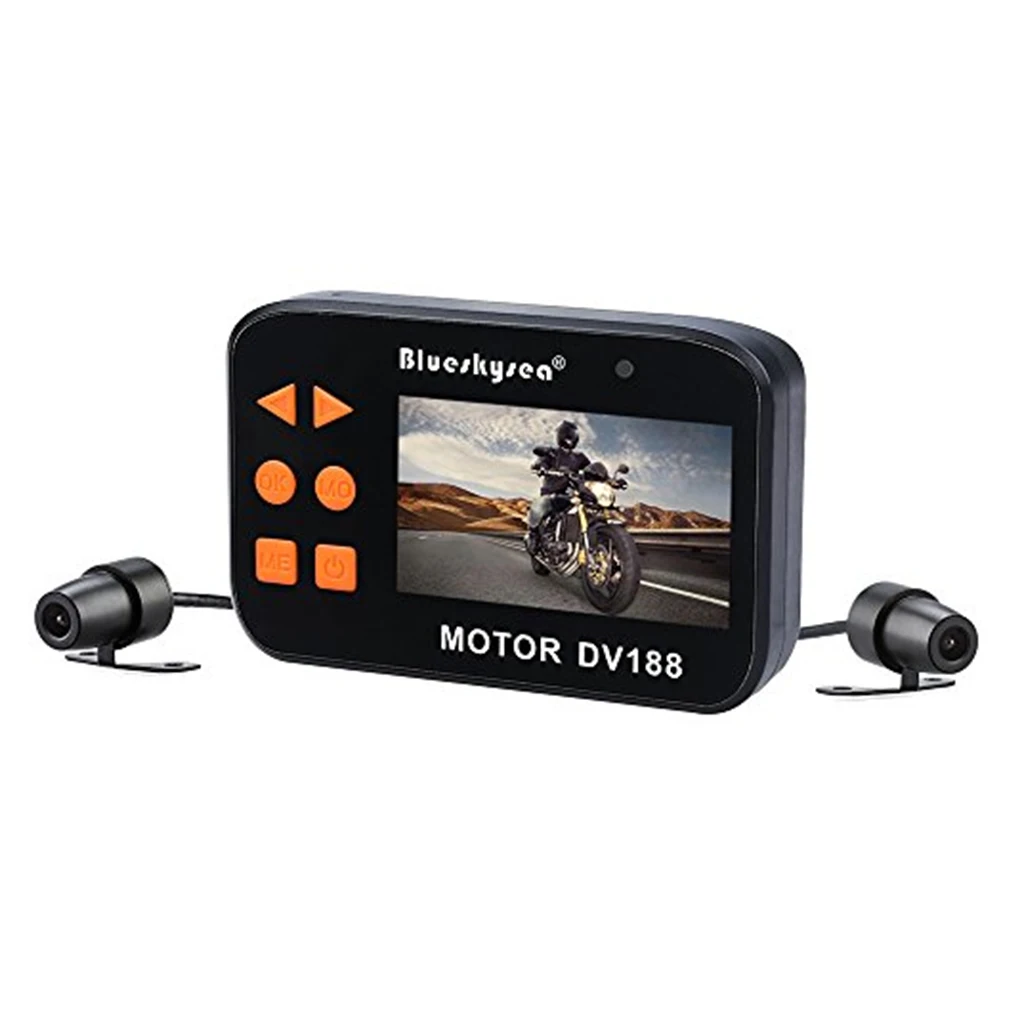 1 Set DV188 Action Camera Motorcycle FHD 1080P DVR Camcorder 2.7 Inch LCD Video Recorder 130° 2 Waterproof Camera Multi-language