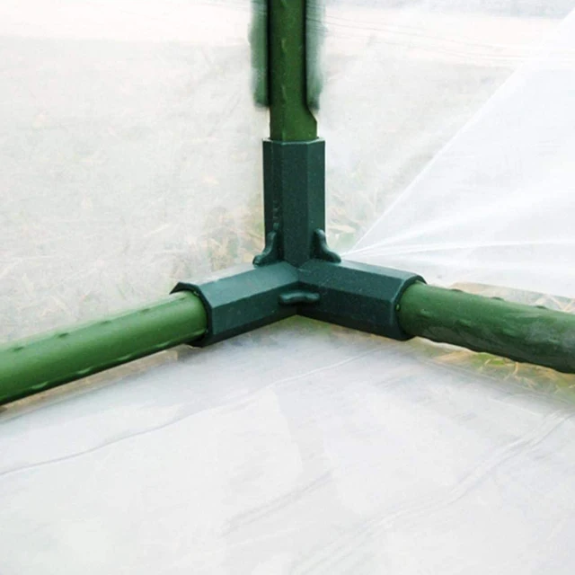 11 Mm -Es Pe Üvegházhatású Keret Vesszőképítő Csatlakozó Illeszkedés Derékszög 3 4 Út Keresztező, Stabil Tartó Nagy Teherbírású Kerti Szerszám 10Db - Image 5