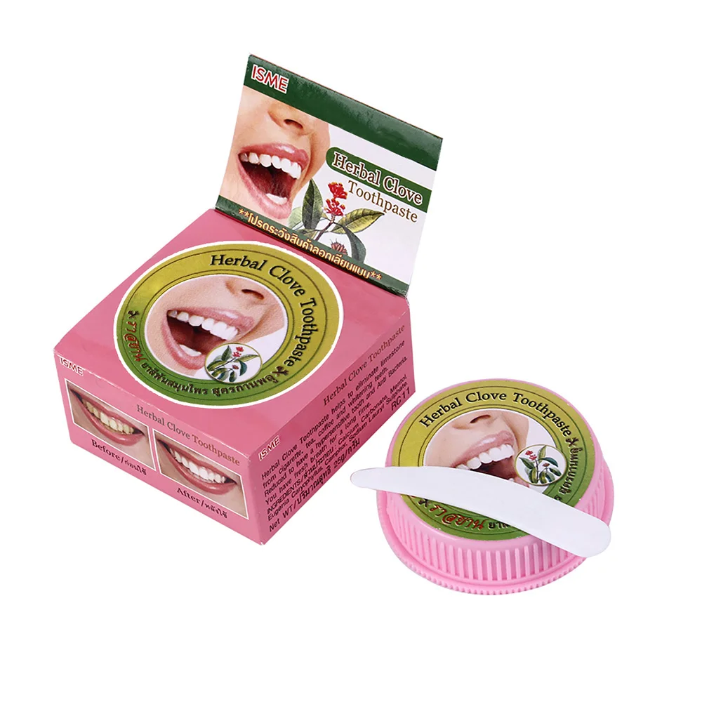 

Natural Herbal Clove Thailand Toothpaste Tooth Whitening Toothpaste Remove Stain Antibacterial Allergic Tooth Paste