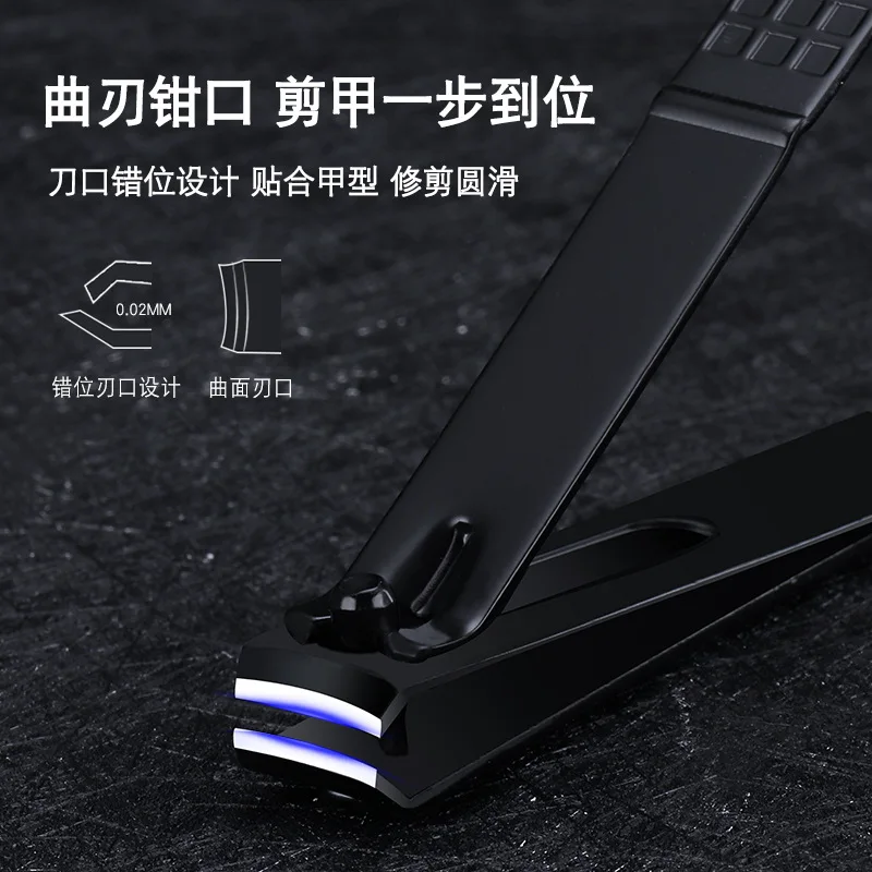 Xiaomi 7/10/12/16/18PCS Manicure Pedicure Nail Clippers Set Classic Black Color Nail Scissors Grooming Kit Cutter Tools