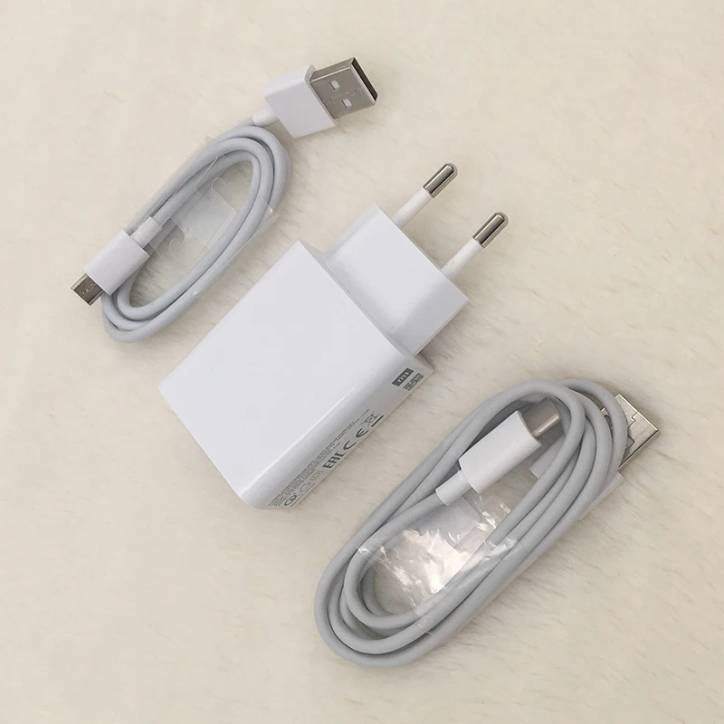 Xiaomi mi 9T Pro USB быстрое зарядное устройство QC3.0 18W 2A type C& mi cro USB кабель usb-c/HDMI для MacBook Pro mi 9se 3 3s 4 Red mi 6 7 7A Note 8 Pro