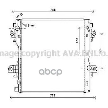 Радиатор Системы Охлаждения Toyota: Land Cruiser 150(Kdj15, Grj15) 3.0 D-4d 09- Акпп Ava арт. TO2604