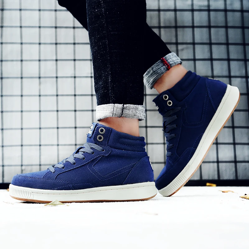 

Men's Winter Sneakers Men Shoes Warm plush Outdoor High Shoes Man Winter Waterproof Ankle Trainers Plus Size 48 Drop Shipping