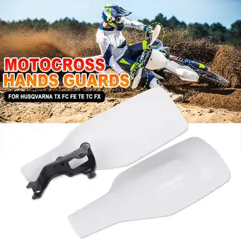 

White Motocross Handguard Motorcycle Hand Guard Protector For Husqvarna TX FC FE TE TC FX 125/250/300/350/450/501/501S