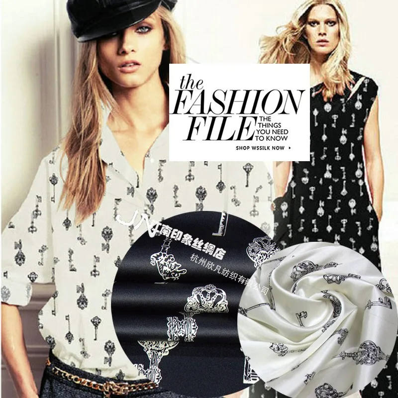 Настоящая Африканская ткань Tissus Австралийский метр Tecidos Розовый Ключ Печать шелковый атлас тяжелые летние модные ткани для одежды