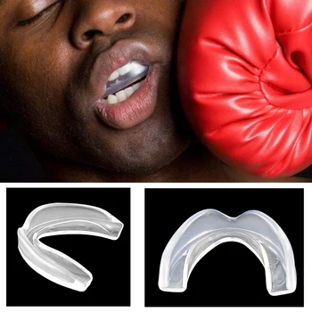 

Basketball Boxing Sanda Protective Gear Silicone Teeth Brace Safety Training Sports Odorless Portable Mouth Guard