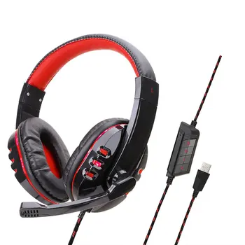 

Computer Gaming Luminous Earphone For PS4 FOR PC Headphones Computer Gaming Headset Universal Headset with Microphone