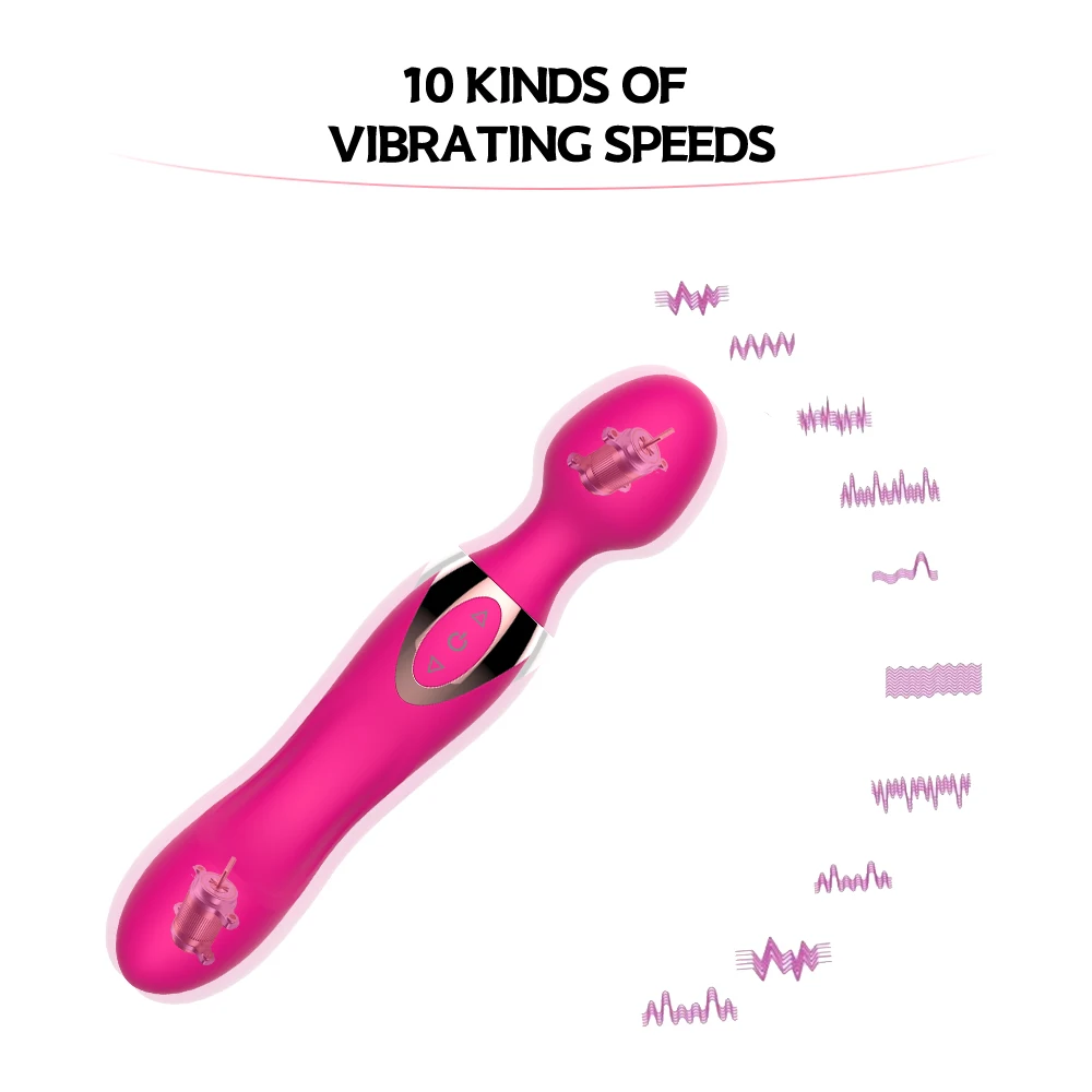 New G Spot Vibrators for Women USB Charge AV Magic Wand Massage Clitoris Stimulator female clit