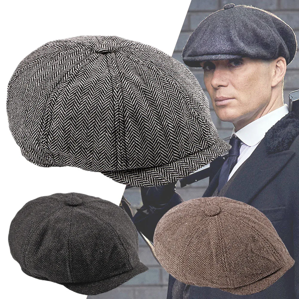 Cosplay&ware Hat Cosplay Adjustable Flat Cap Men Vintage Caps Costume Props -Zentai shop online H24067936bb55445d95b68d098c01b922w.jpg