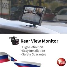 Screen Car-Monitor Rear-View-Camera Reverse Video-Input Tft Lcd 5inch HD for DVD VCD