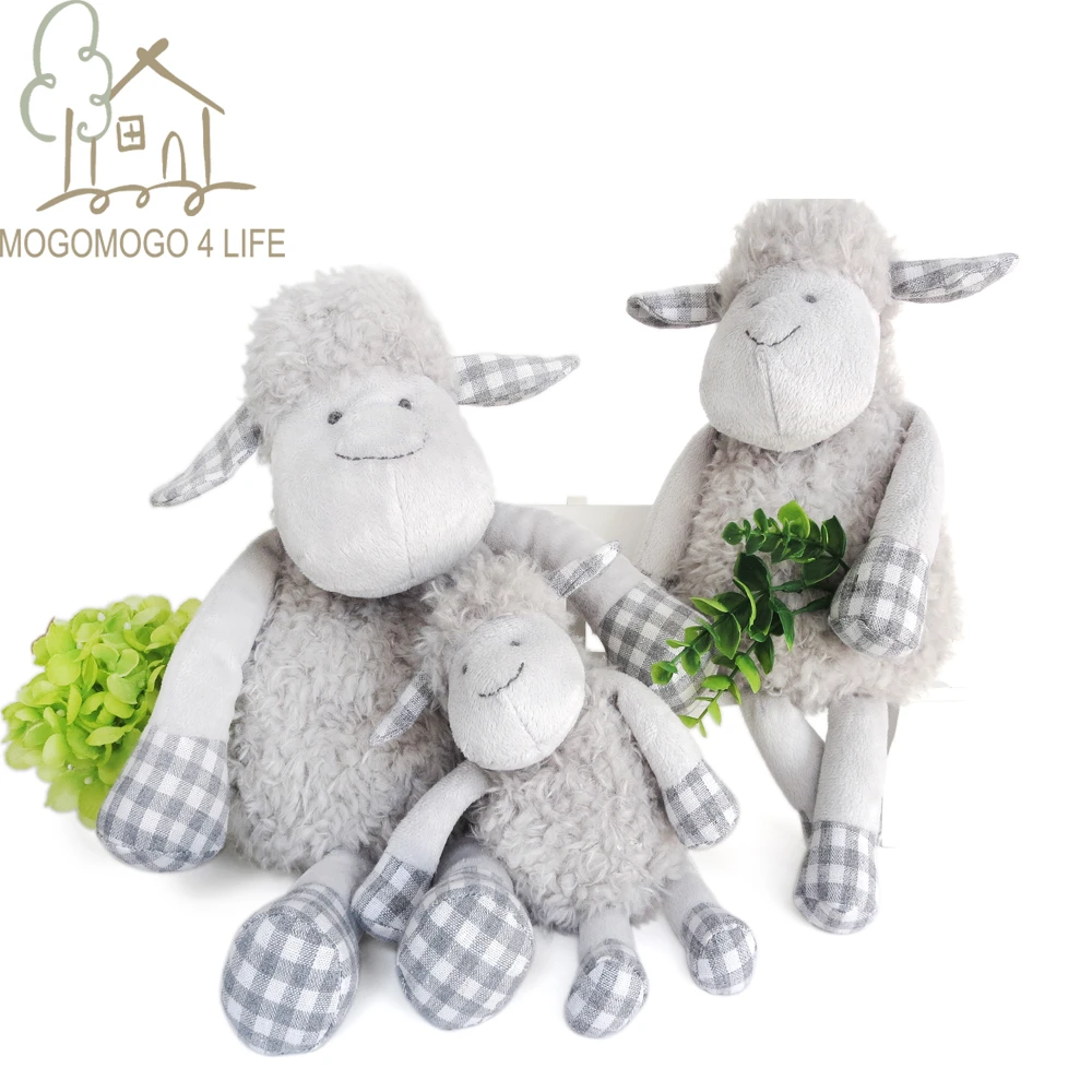 Jouets De Luxe En Peluche D Agneau 36cm Multi Texture Fait A La Main Poupee De Chiffon Pour Dormir Bebe Jouets De Bebe En Peluche Oreiller Mignon En Peluche Aliexpress