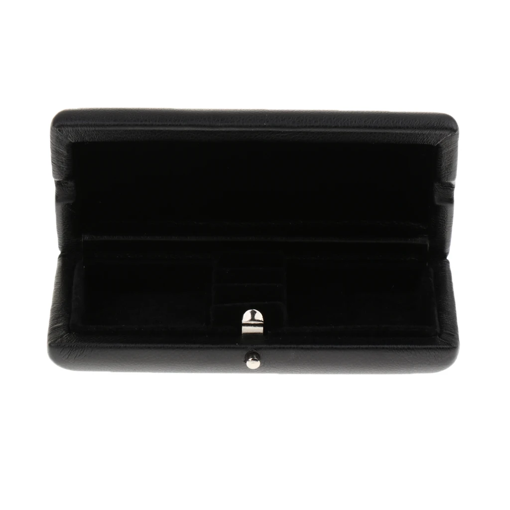 3pcs Oboe Reed Case Wooden + PU Leather Reed Storage Case Holder Box Fits for Oboe