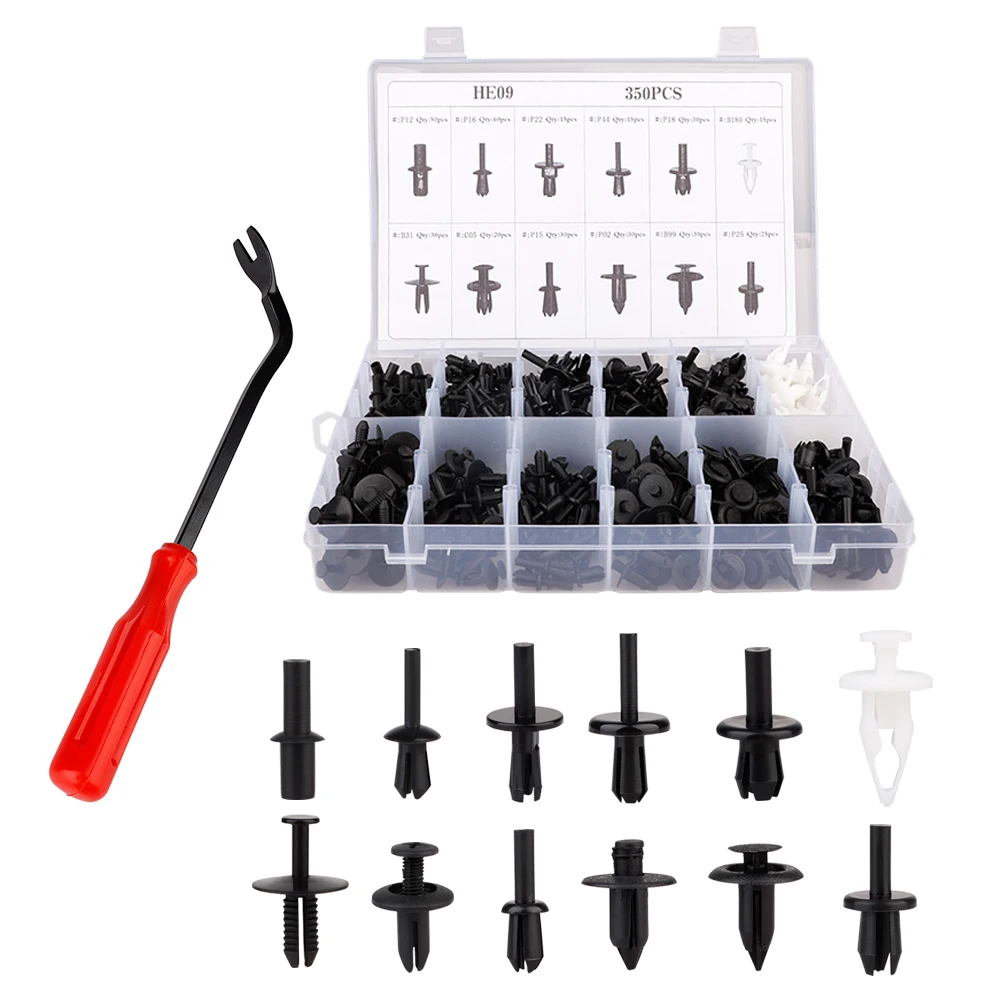350Pcs/set Car Fasteners Universal Auto Wheel Arch Fastening Trims
