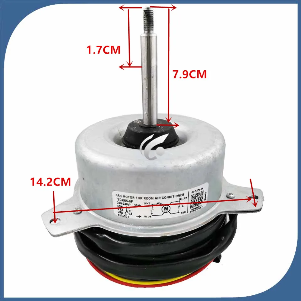 Новое хорошем рабочем для кондиционирования воздуха мотор вентилятора YDK-65-6F YDK65-6F YDK65-6 65 Вт внешний мотор