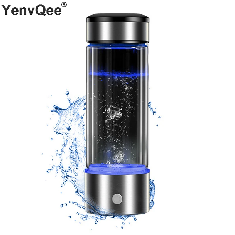 Hydrogen Generator Cup Water Filter 430ml Alkaline Maker Hydrogen-Rich Water Portable Bottle Lonizer