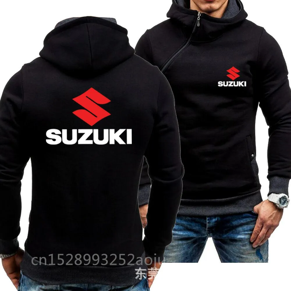 Для автомобиля Suzuki для мотокросса, для езды на мотоцикле, велосипеде байкер мото вязаный свитер, вязаный свитер, мотоцикл пуловер с рыцарем хлопчатобумажная Повседневная Толстовка NL - Цвет: Синий