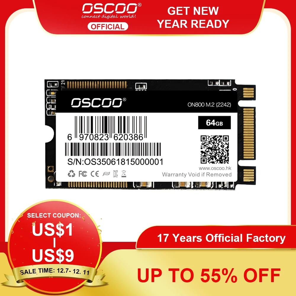 SSD m2 2242 sata NGFF 128 ГБ 256 OSCOO m.2 ssd 512 ТБ hdd для ноутбука и ПК Все в одном|Внутренние