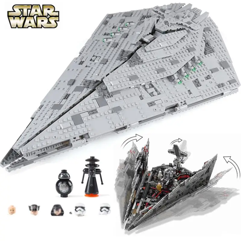 Legoing Star Wars Movie Empire Warship Star Destroyer Spaceship Fighter Building Blocks Compatible Starwars Legoings Bricks Toys