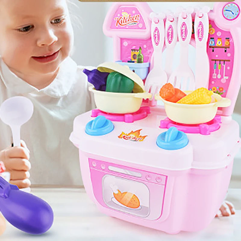 Мини детский игровой домик, кухонные игрушки, пластиковые фрукты, овощи, резка, ролевые игры, Ранние развивающие детские игрушки для девочек, Рождественский подарок