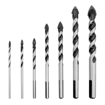 

3-12mm /4-10mm 5 Pcs/7Pcs Drill Bit Set for Drilling Ceramic Tile Concrete Glass Wood Wall Mirror --M25