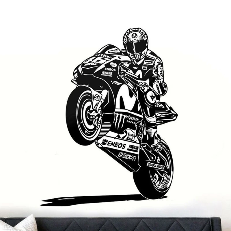 Dctal Heavy Motorcycle Sticker Vehicle Decal Posters Vinyl Wall Decals Classical Autobike Pegatina Decor Mural Sticker